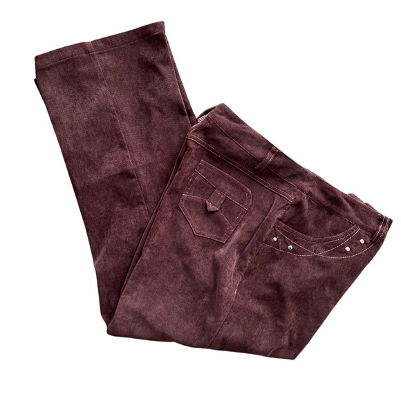 BROWN CORDUROY PANTS SIZE 14 - Picture 2 of 10